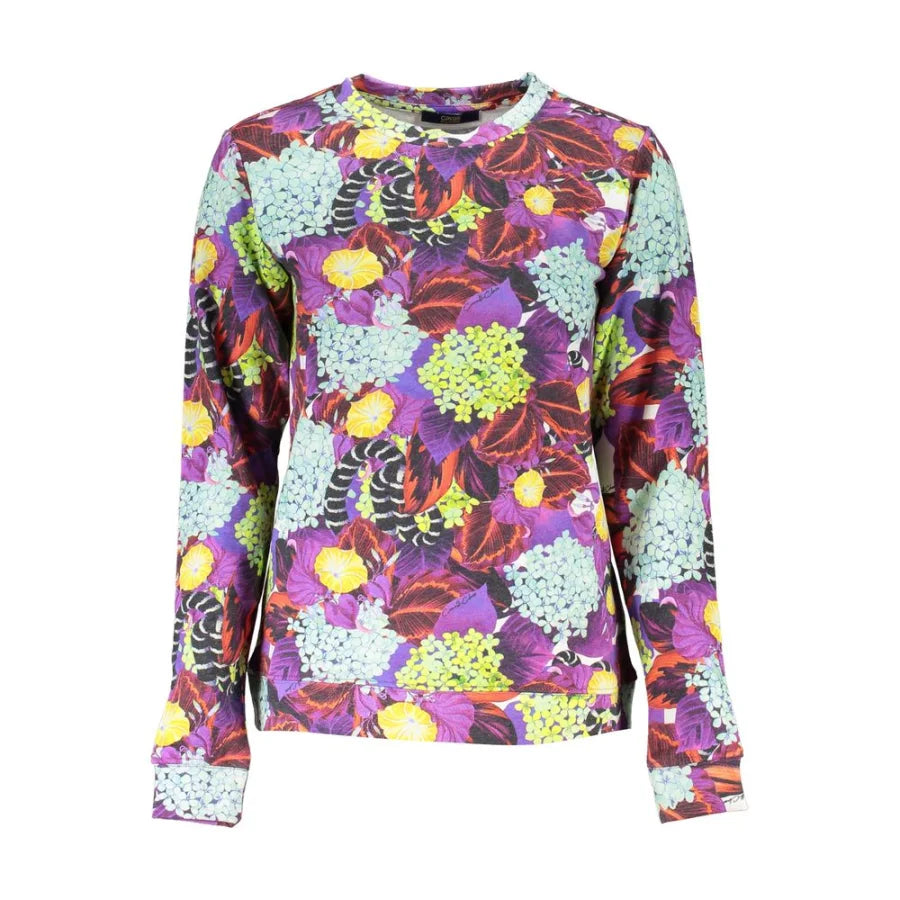 Cavalli Class Purple Cotton Women Sweater
