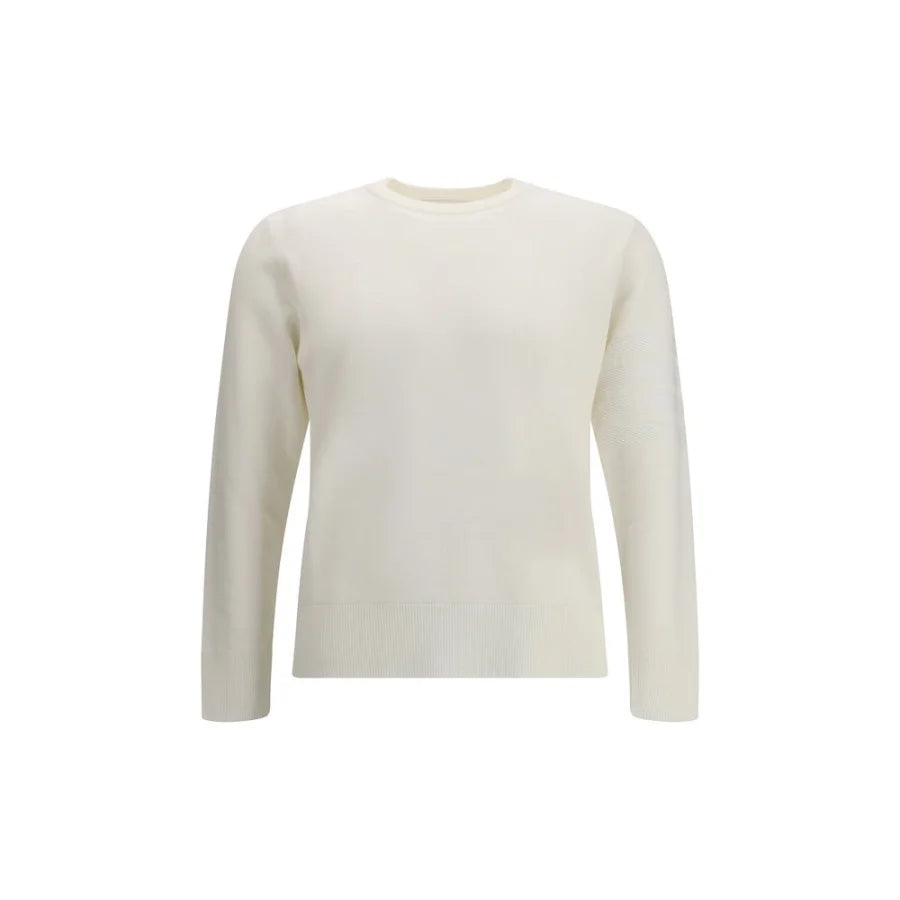 Thom Browne White Fleece Wool Sweatshirt