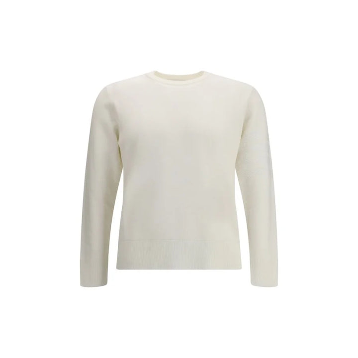 Thom Browne White Fleece Wool Sweatshirt