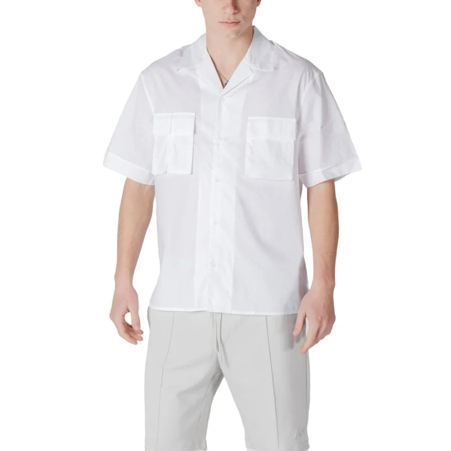 Antony Morato White Lyocell Shortsleeve Shirt