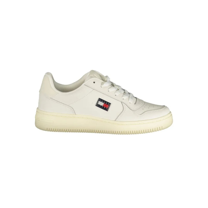 Tommy Hilfiger Bianco Polyurethane Women Sneaker