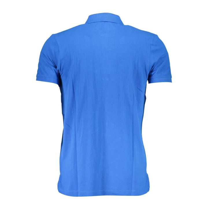 Gianmarco Venturi Blue Cotton Polo Shirt