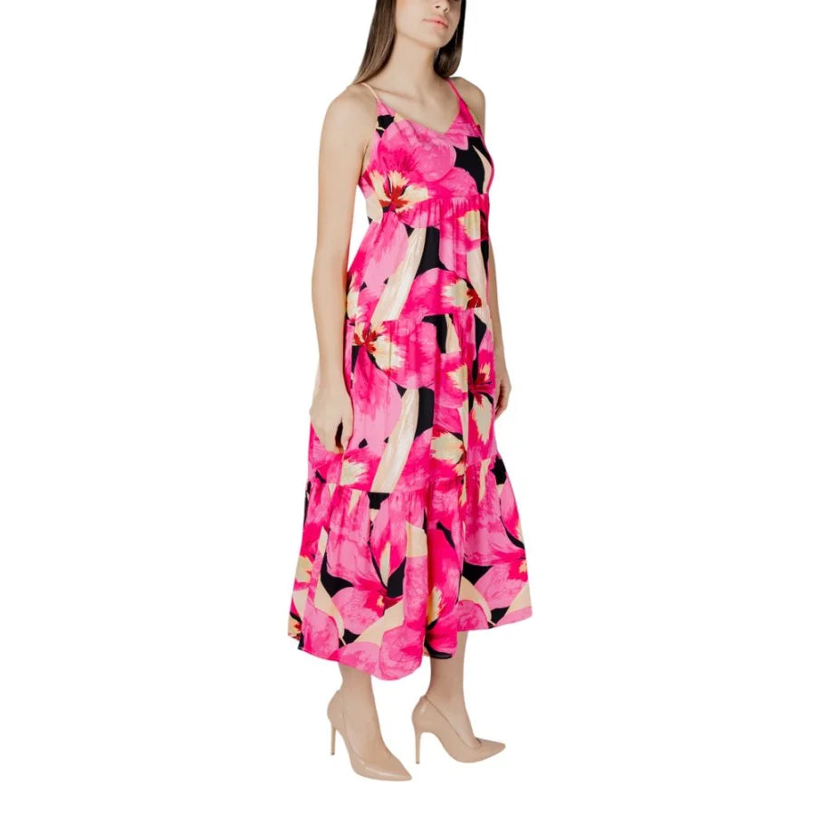 Only Multicolor Viscose Long Dress