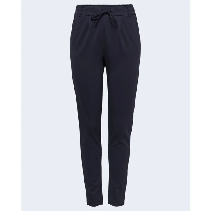 Only Blue Viscose Casual Pants