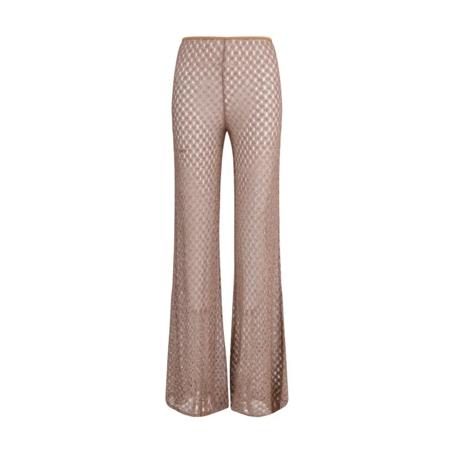 Missoni Brown Viscose Flared Pants