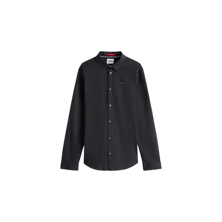 Tommy Hilfiger Jeans Black Cotton Dress Shirt