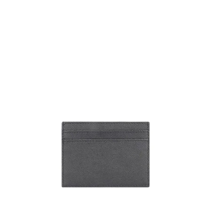 Saint Laurent Gray Calf Leather Bos Taurus Wallet