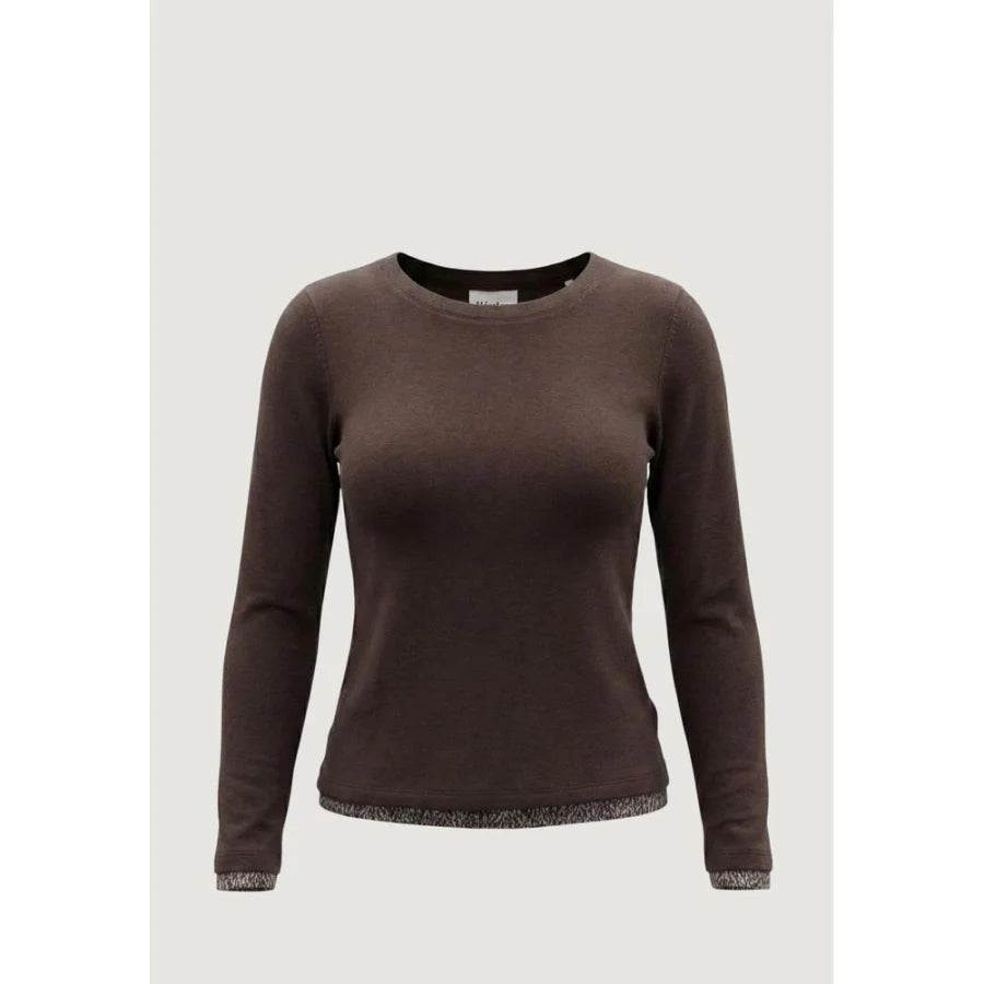 Street One Brown Cotton Long Sleeve T-Shirt