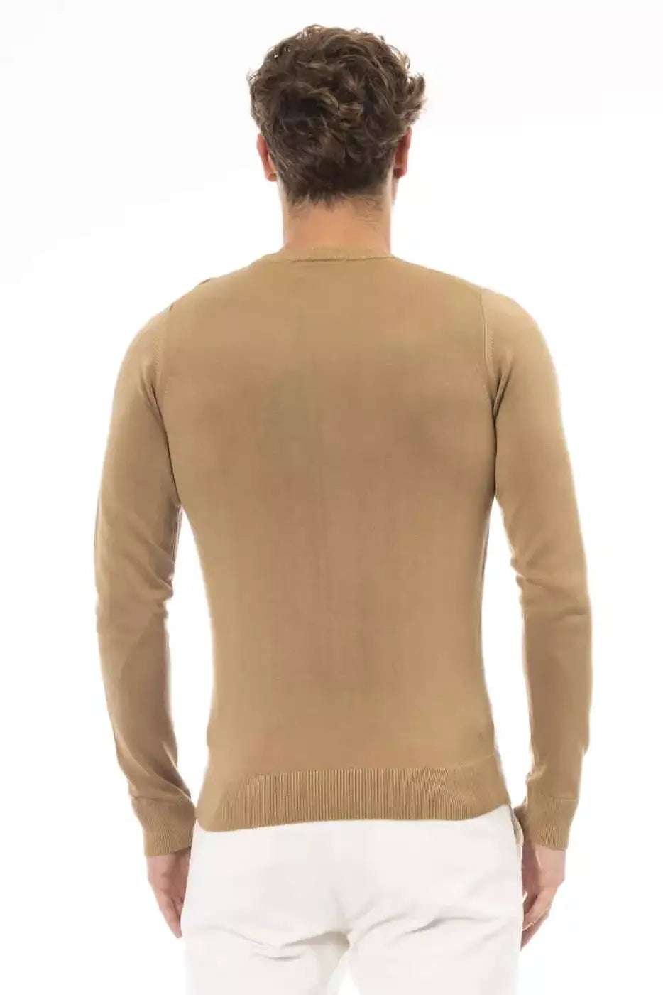Baldinini Trend Beige Modal Men Sweater