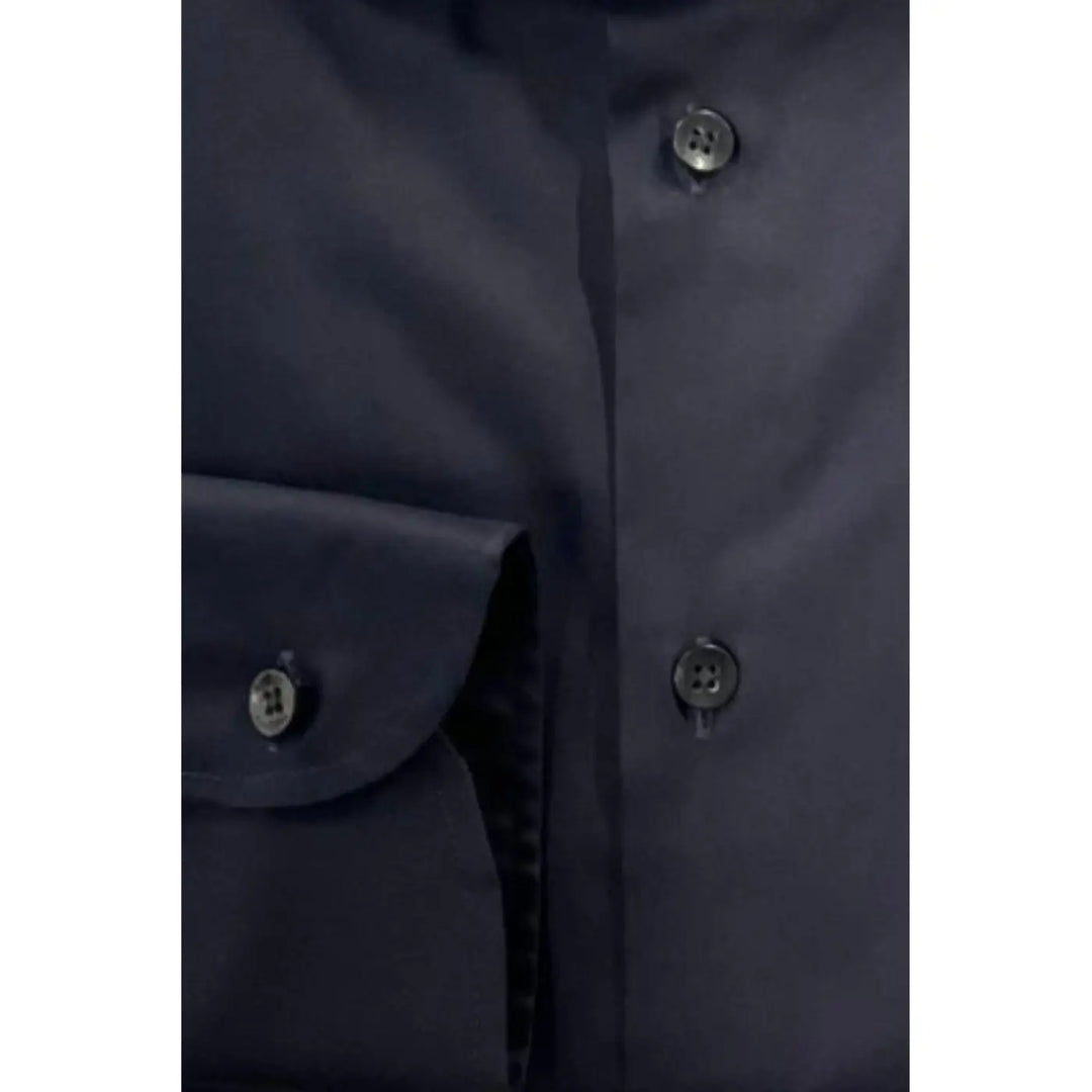 Baldinini Trend Black Cotton Men’s Shirt
