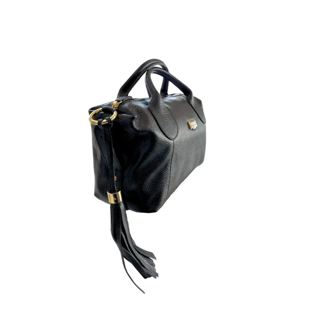 Baldinini Trend Black Leather Women Handbag