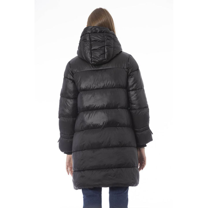 Baldinini Trend Puffer Jackets - Black Nylon Jacket Coat