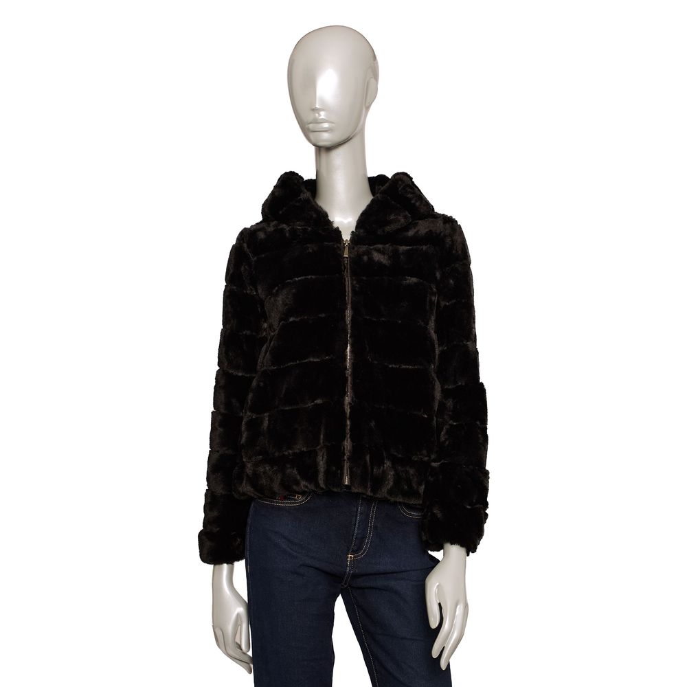 Baldinini Trend Bomber Jackets - Black Polyester &amp; Coat
