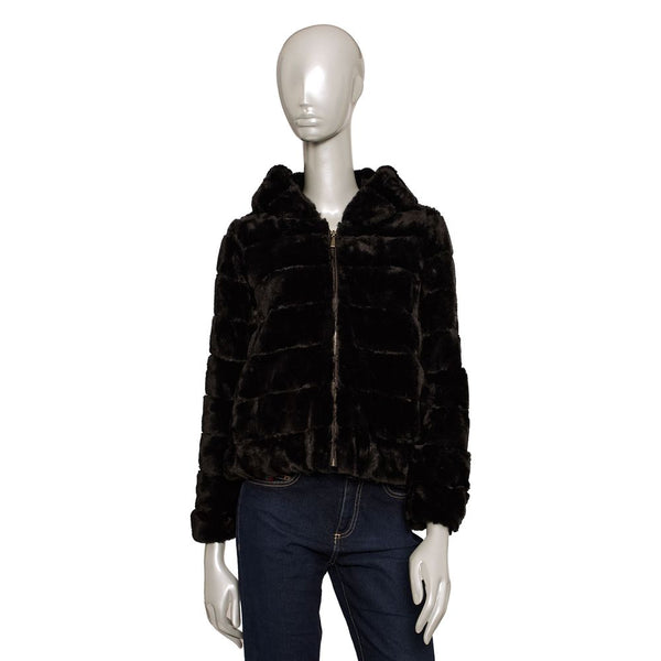 Baldinini Trend Bomber Jackets - Black Polyester & Coat