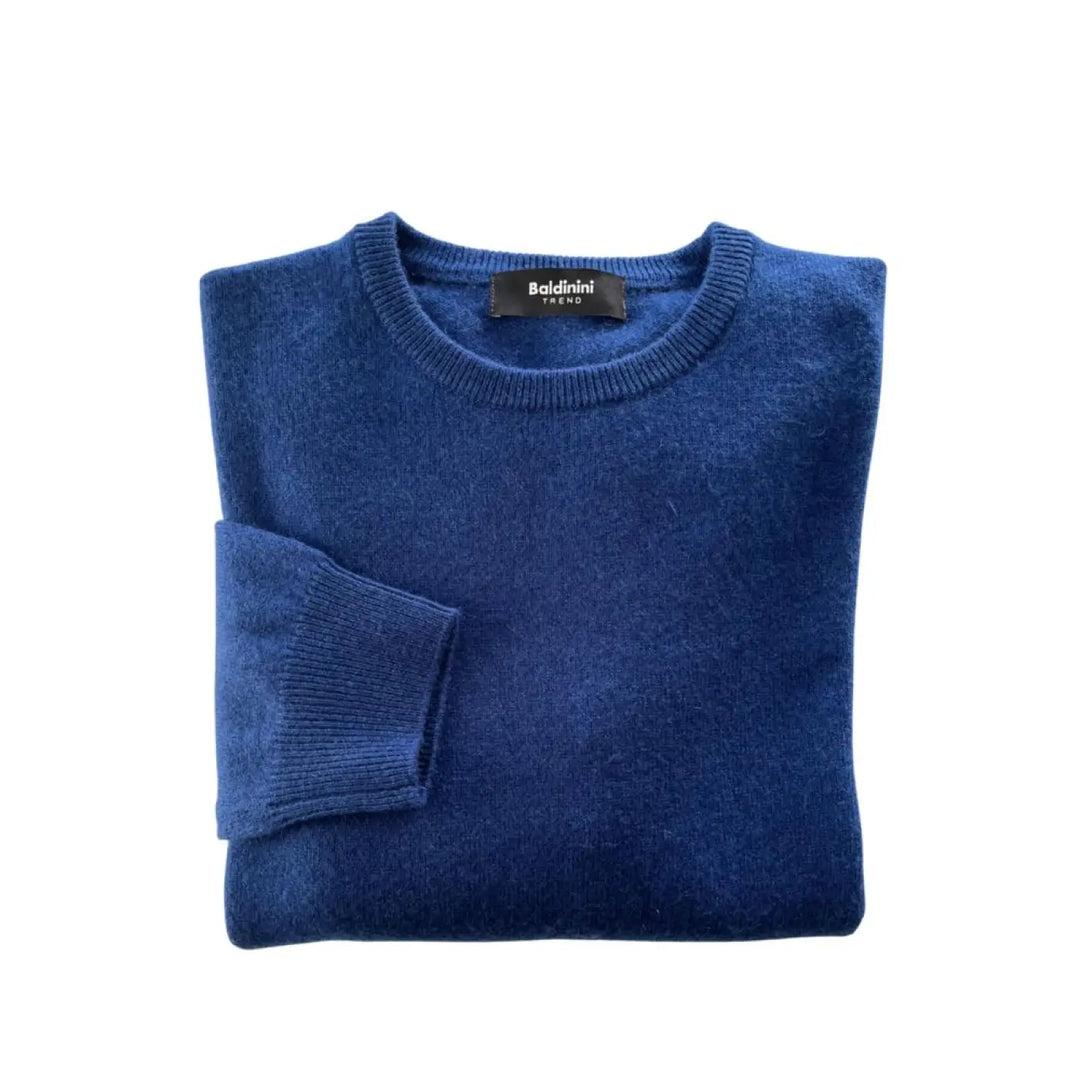 Baldinini Trend Blue Cashmere Men Sweater