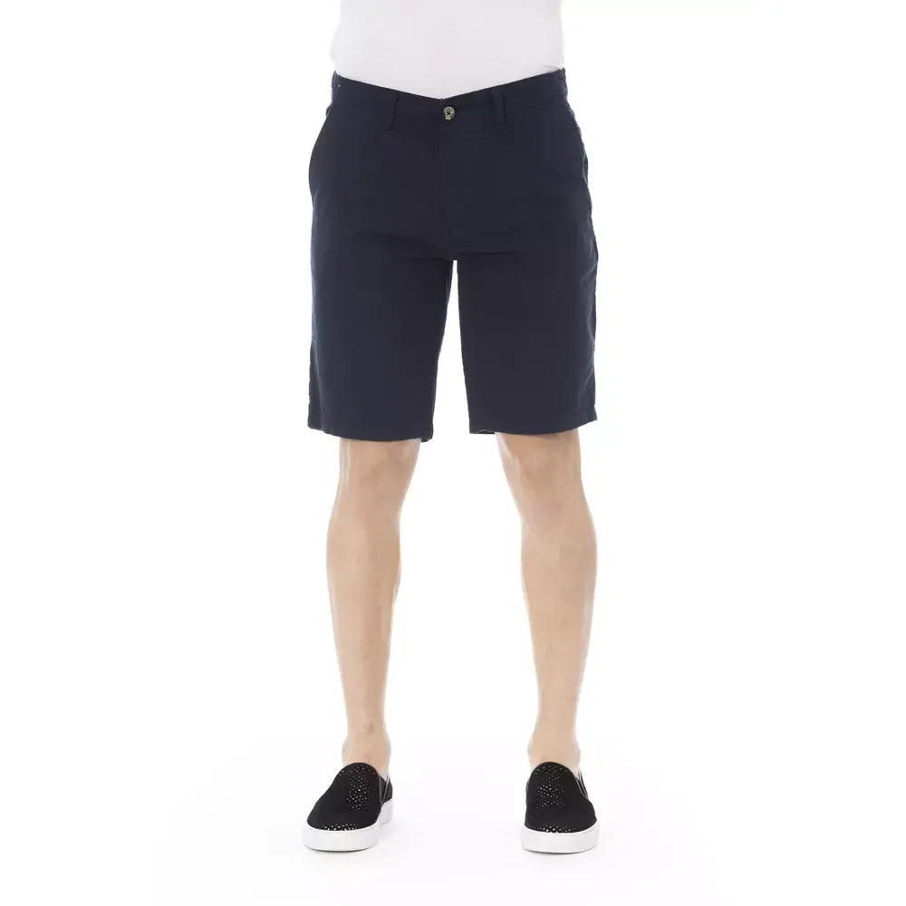 Baldinini Trend Blue Cotton Men Bermuda Short