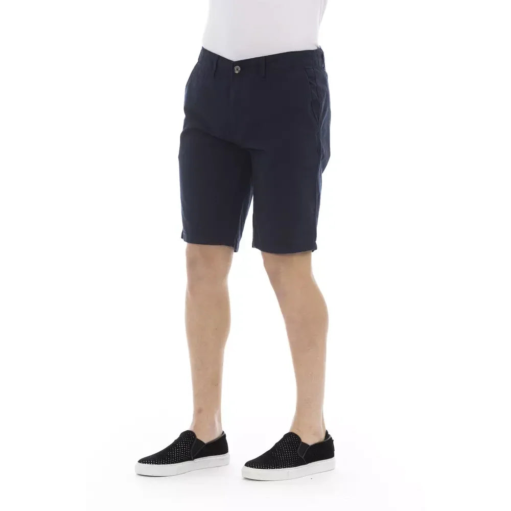 Baldinini Trend Blue Cotton Men Bermuda Short