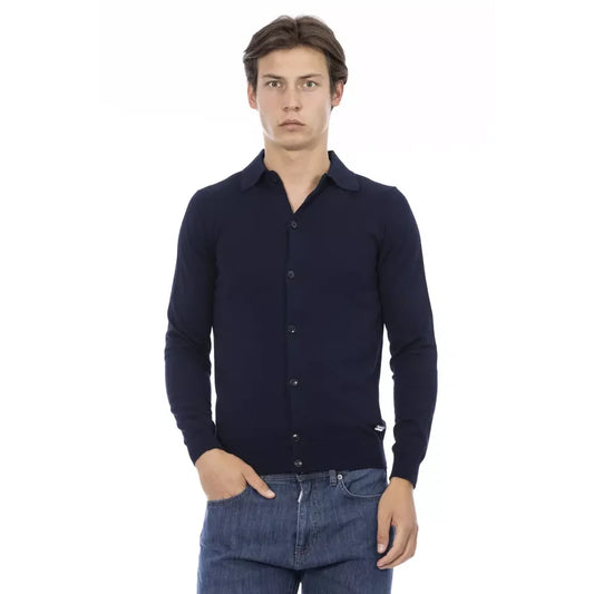 Baldinini Trend Blue Cotton Men Shirt