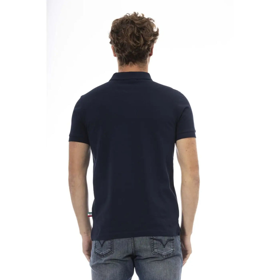 Baldinini Trend Blue Cotton Polo Shirt