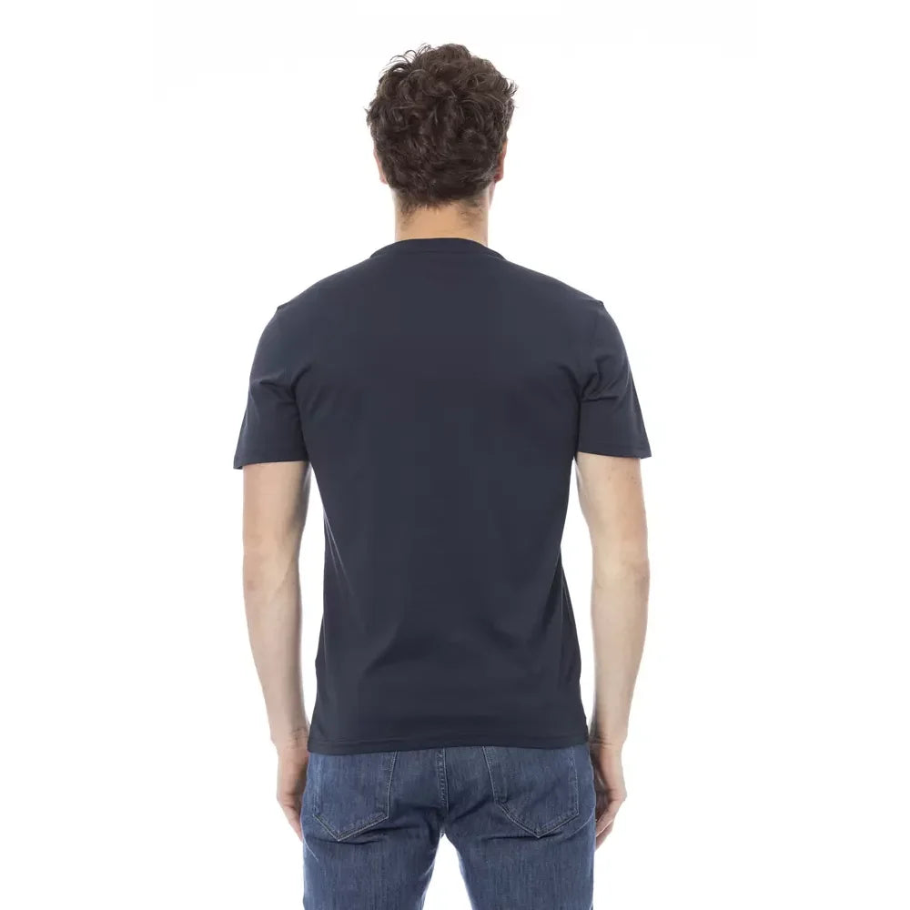 Baldinini Trend Blue Cotton T-Shirt