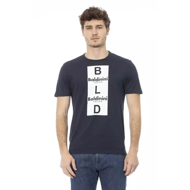 Baldinini Trend Blue Cotton T-Shirt