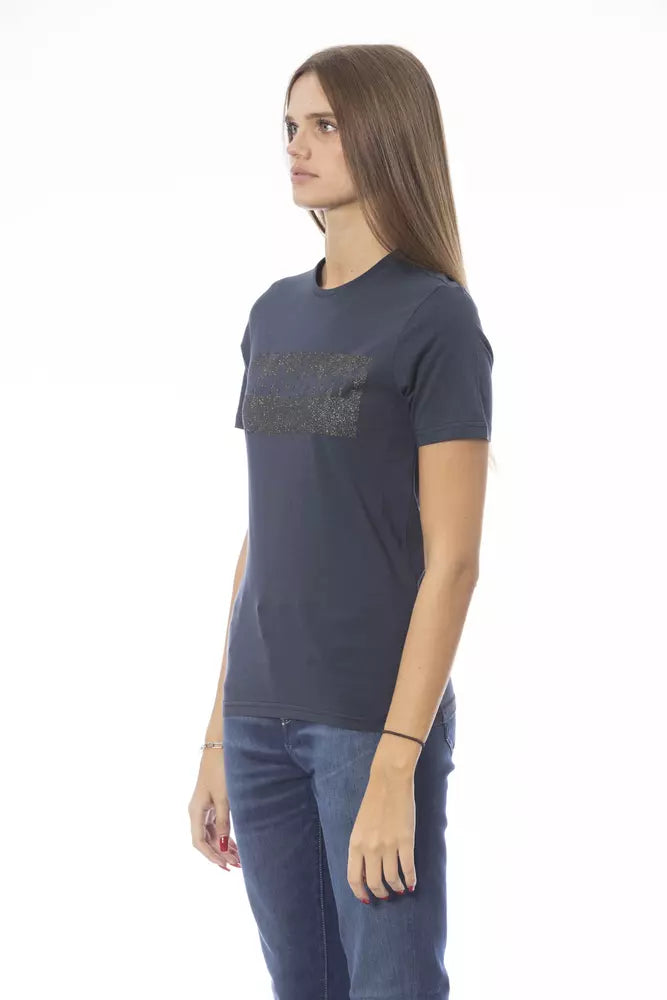 Baldinini Trend - Blue Cotton Women T-Shirt