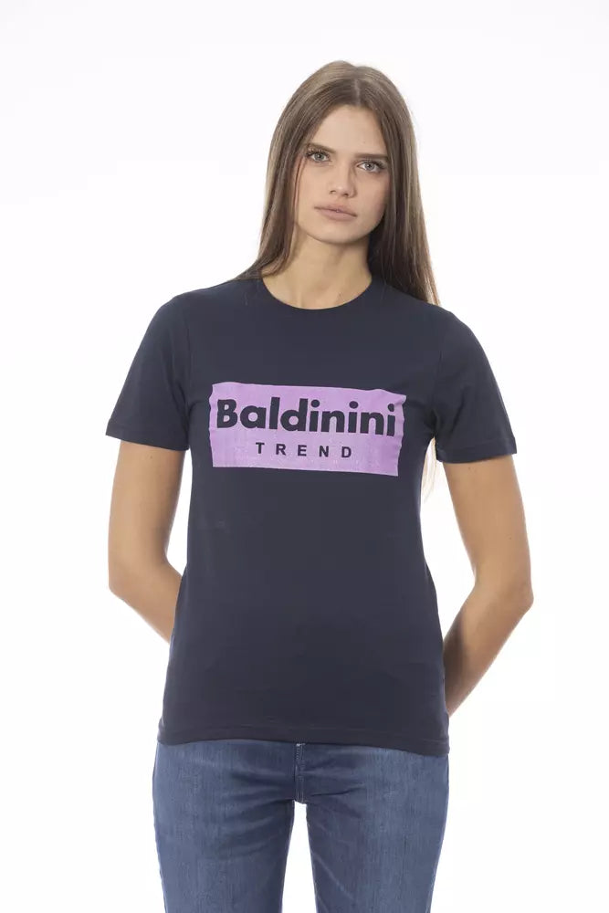 Baldinini Trend - Blue Cotton Women T-Shirt