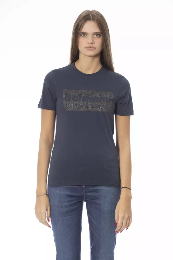 Baldinini Trend - Blue Cotton Women T-Shirt