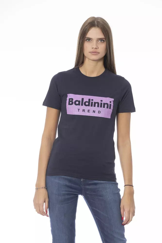 Baldinini Trend - Blue Cotton Women T-Shirt
