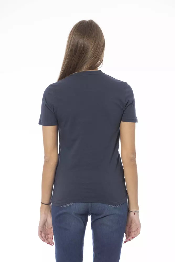 Baldinini Trend - Blue Cotton Women T-Shirt