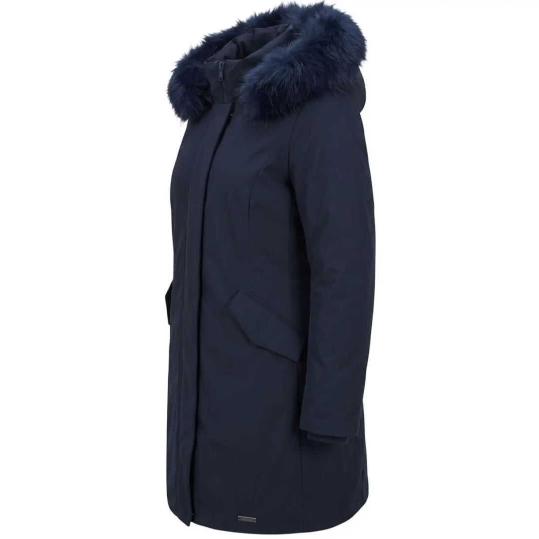 Baldinini Trend Blue Nylon Women Jacket