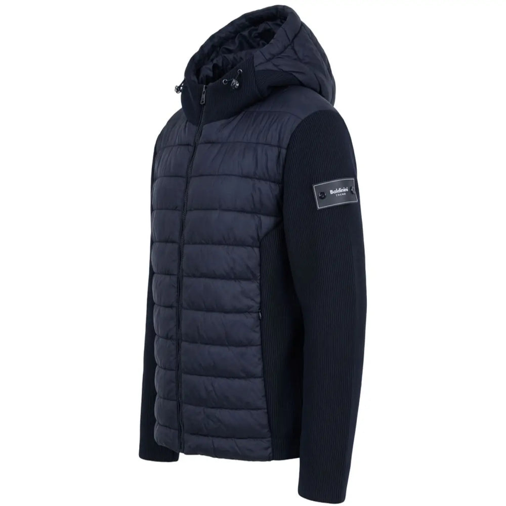 Baldinini Trend Blue Polyester Men Jacket