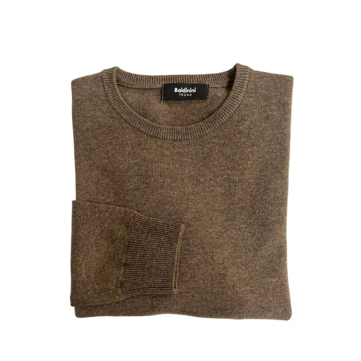Baldinini Trend Brown Cashmere Men Sweater
