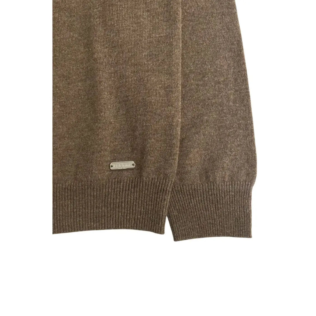 Baldinini Trend Brown Cashmere Men Sweater