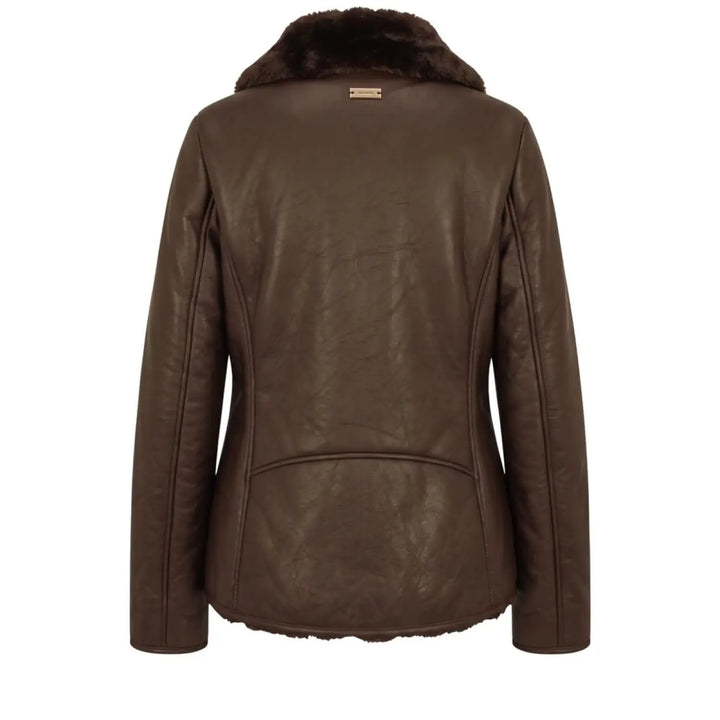 Baldinini Trend Brown Polyester Women Jacket