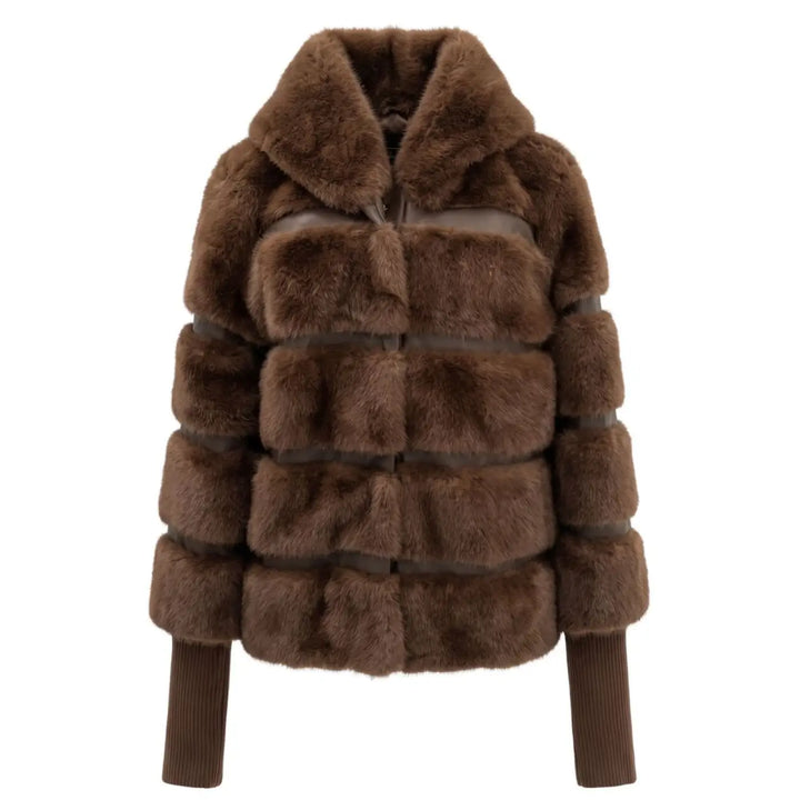 Baldinini Trend Brown Polyester Women Jacket