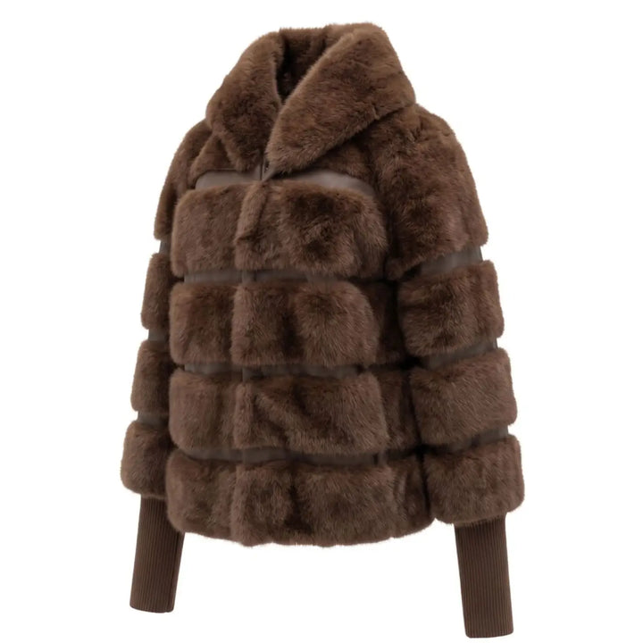 Baldinini Trend Brown Polyester Women Jacket