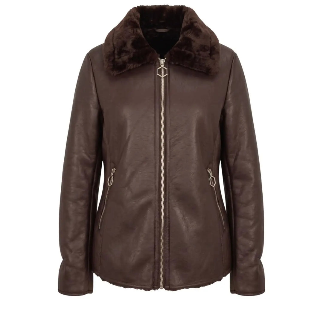 Baldinini Trend Brown Polyester Women Jacket