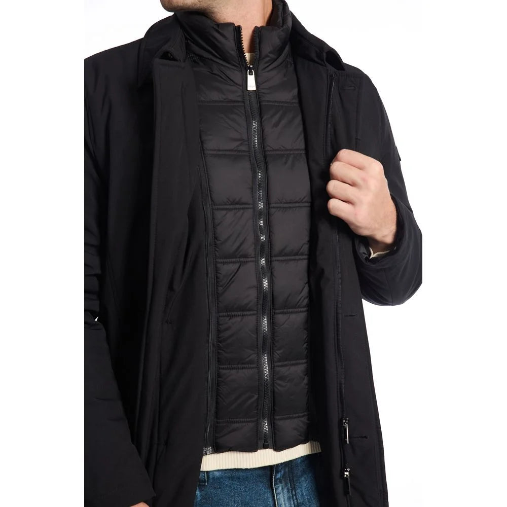 Baldinini Trend Double-Breasted Jacket with Removable Bib