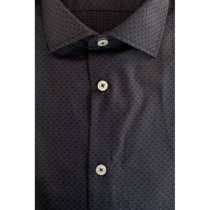 Baldinini Trend Gray Cotton Men Shirt