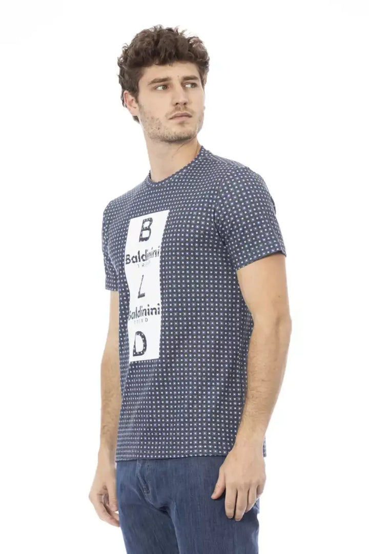 Baldinini Trend Gray Cotton T-Shirt