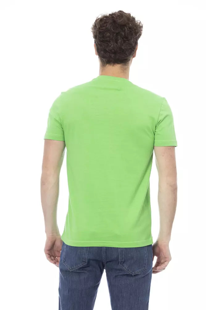 Baldinini Trend Green Cotton Men T-shirt