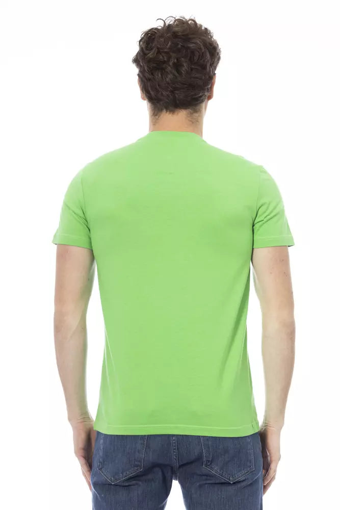 Baldinini Trend Green Cotton Men T-shirt