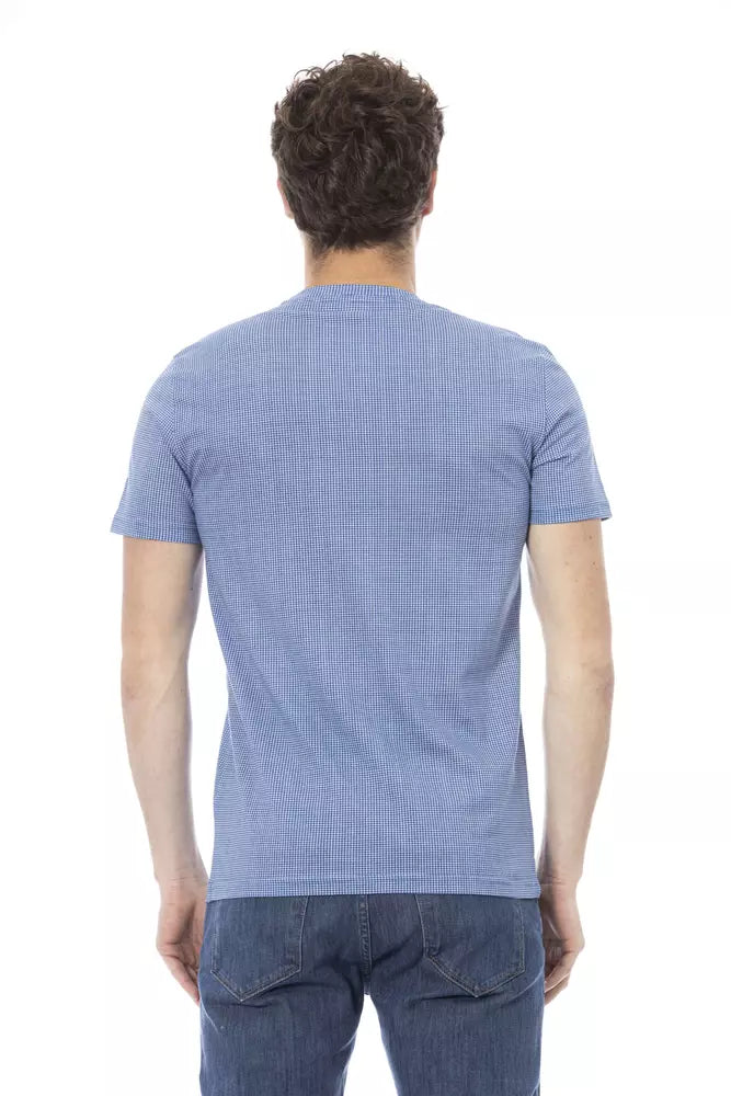 Baldinini Trend Light Blue Cotton Men T-shirt