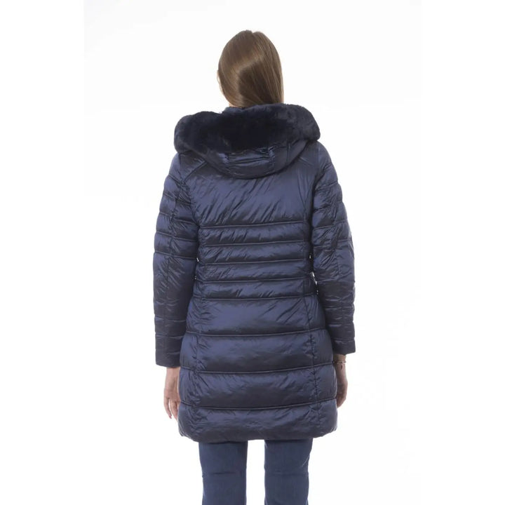 Baldinini Trend Light Blue Polyester Jackets &amp; Coat