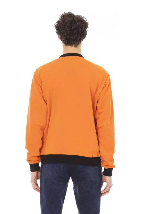 Baldinini Trend Orange Cotton Men Sweater