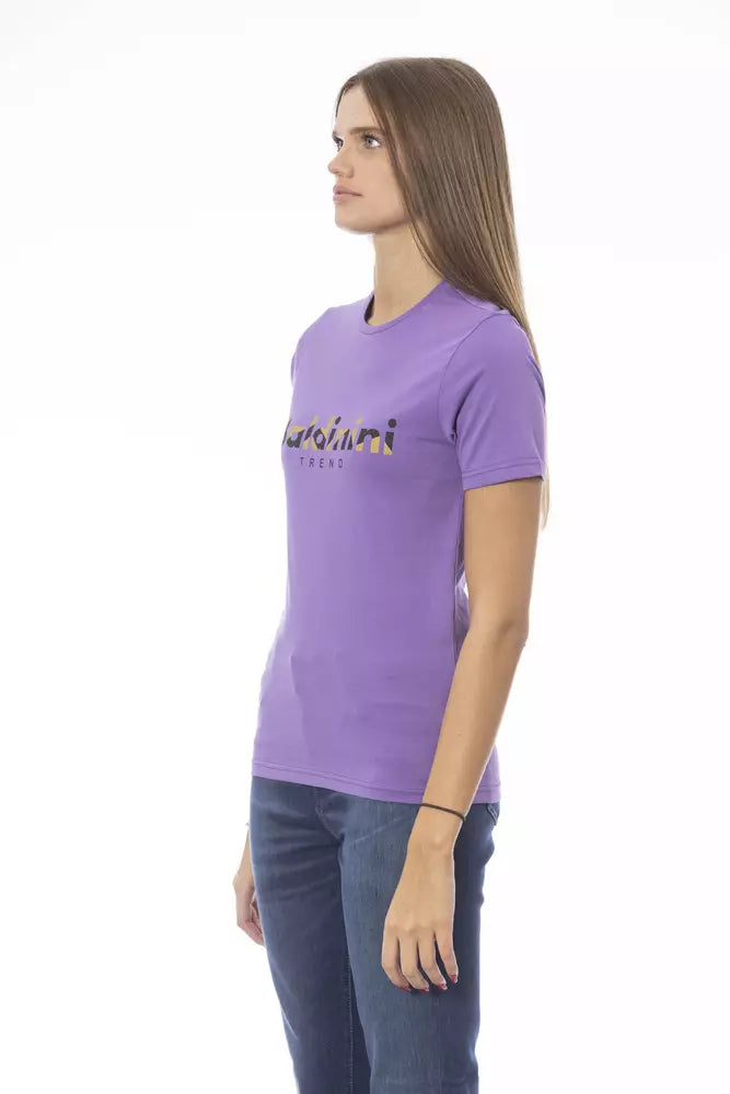 Baldinini Trend - Purple Cotton Women T-Shirt