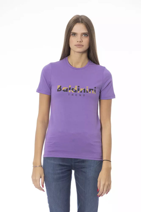 Baldinini Trend - Purple Cotton Women T-Shirt