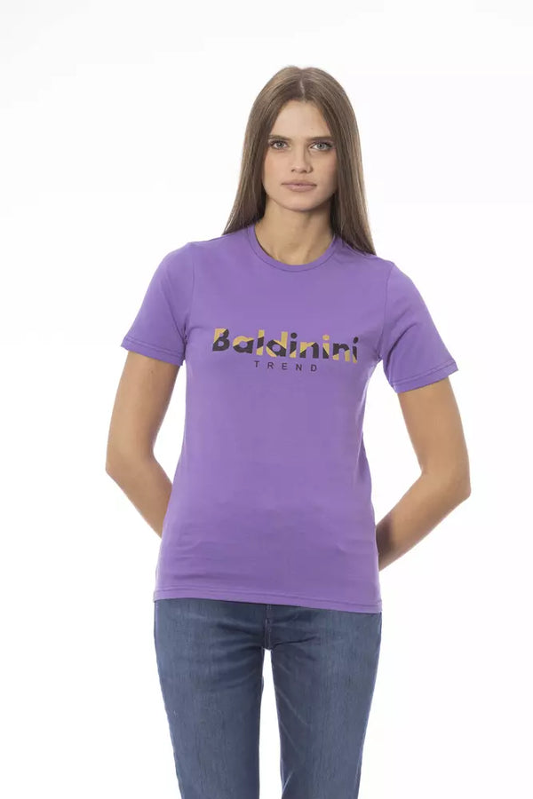 Baldinini Trend - Purple Cotton Women T-Shirt