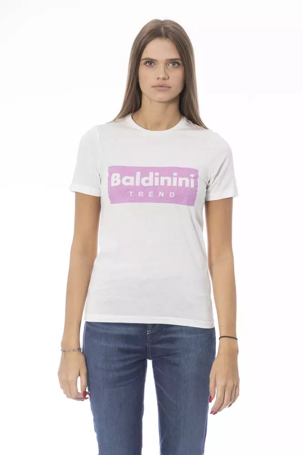 Baldinini Trend - White Cotton T-Shirt